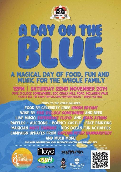 Wine &amp; dine in #mclarenvale 2moro w <a href="/SimonBryantChef/">Simon Bryant</a> for <a href="/SeaShepherd_Aus/">Sea Shepherd Aust.</a> <a href="/MVWinemakers/">MV Winemakers</a>  goo.gl/tctTVf