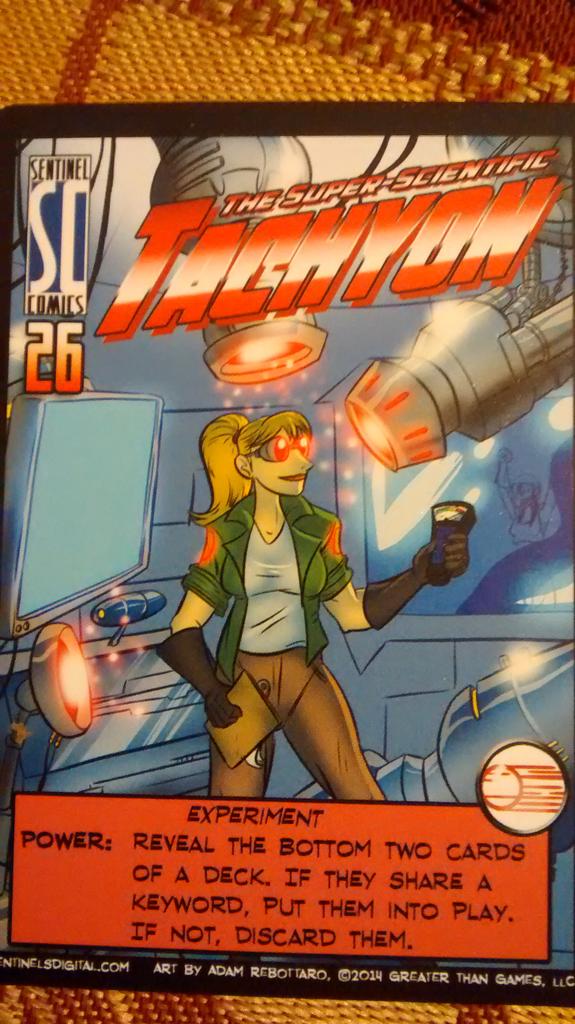 GamerHowell's tweet image. Thanks @GTGamesLLC for this awesome Tach promo card. I can't wait to put her in to play. Power is badass.