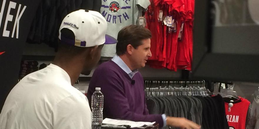 . <a href="/T_DotFlight31/">Terrence Ross</a> shares How The Pros Get Ready w/ Matt Devlin &amp; Toronto Triple Threat Bball Club today at <a href="/SportChek/">Sport Chek</a>