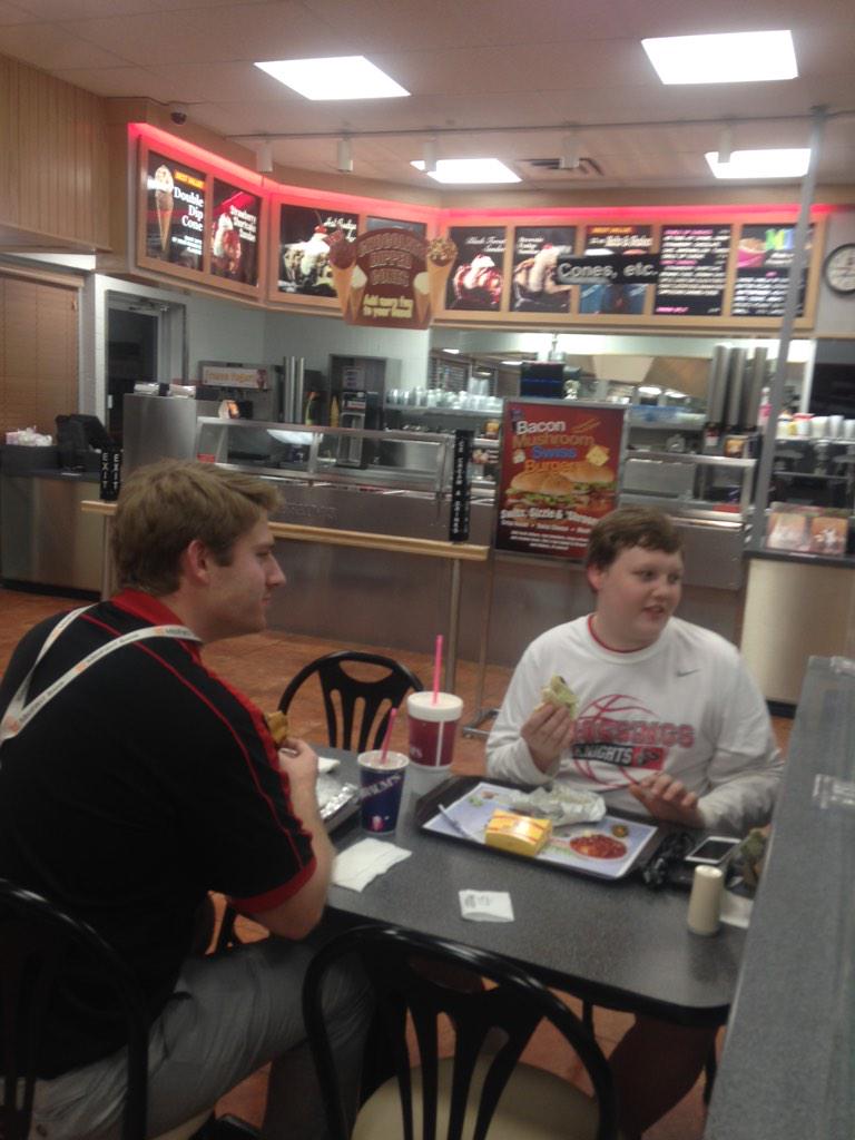 SamHitchock's tweet photo. Eating with bae was great http://t.co/p7n7utyb2w