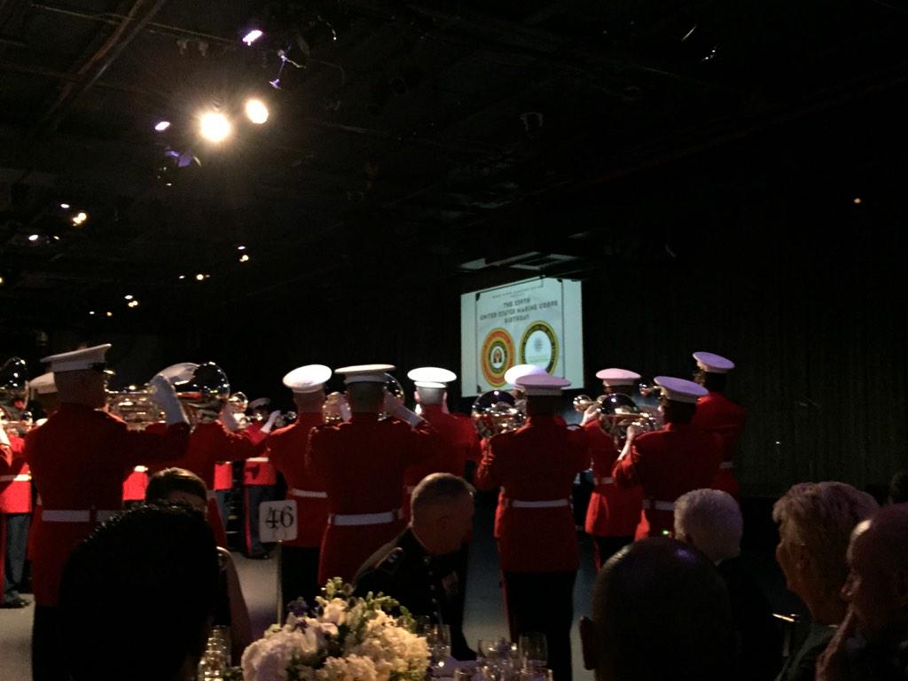 Estevino's tweet photo. Congrats to my buddy Pete Fitzpatrick Lifetime Marine. @Stand4Heroes @IntrepidMuseum #USMC239 @SaraPny @SaraDISHnyc http://t.co/Bby6uVJfmA