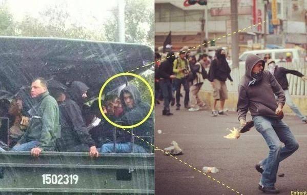 DANIELGUZMAN103's tweet photo. Aquí esta uno de los encapuchados que anda haciendo desmadres, si, un soldado! #yamecanse http://t.co/bdAdqvM8jG
