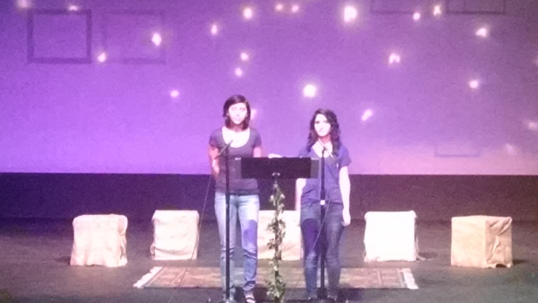 musanders's tweet photo. So proud of Eve tonight at her fall reading!!! #gopooter #blakehigh http://t.co/Mk0EP0jzbu