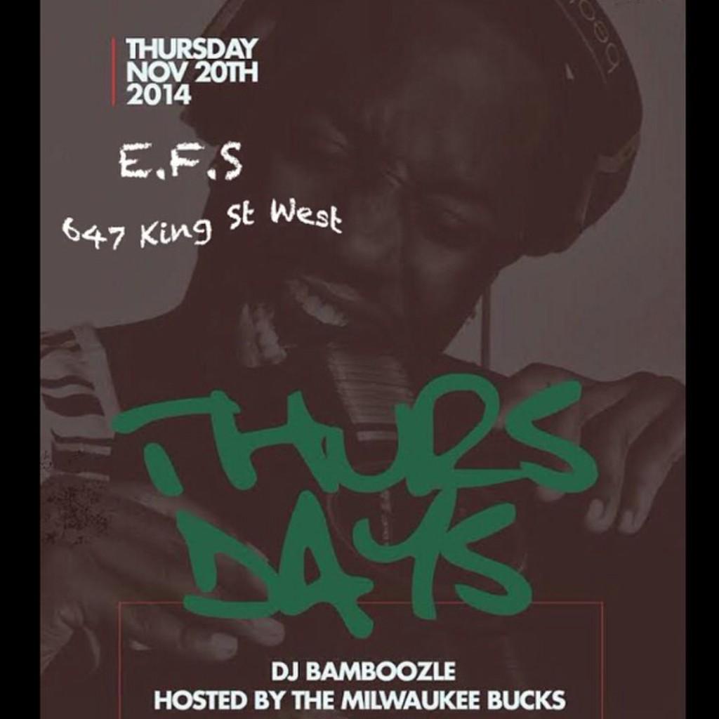 monahtoronto's tweet image. TONIGHT Come over to @efs_toronto at 647 KING ST WEST! This party is hosted by the Milwaukee @Bucks #NBA #LADYLUCKENT