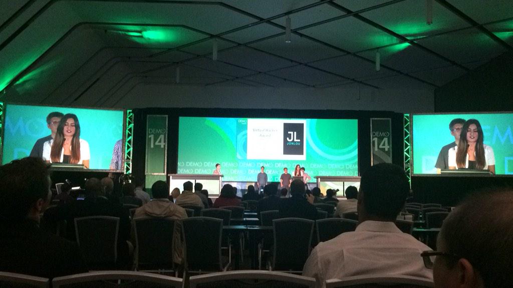 kyleellicott's tweet photo. Incredibly proud of all our @wearableworld companies at #DEMO2014 today. cc: @DEMO @jonloubrand #inhome http://t.co/e912HQZUUz
