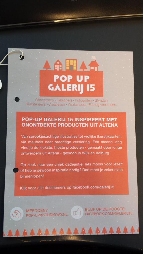 PeterTankens's tweet photo. Vandaag officiële opening #popupgalerij15 te #wijkenaalburg. Leuk om een bijdrage te leveren aan dit initiatief. #mvo http://t.co/JKAqJeBTnE