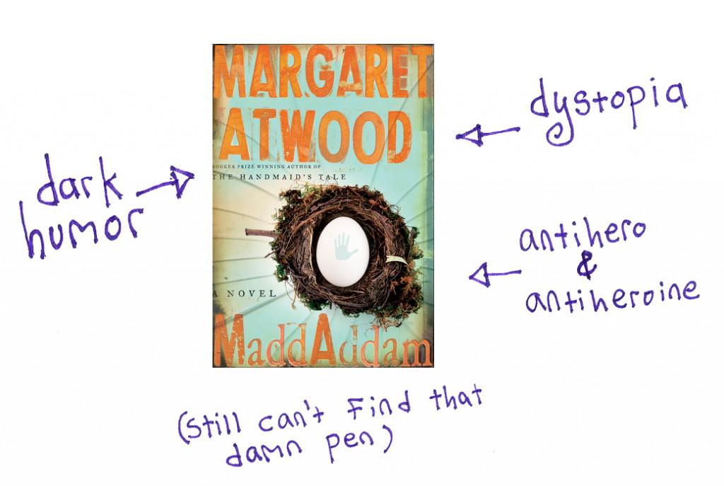 ReadersCornerRC's tweet photo. #MaddAddam by @MargaretAtwood Told with wit, dizzying imagination, and dark humor. http://t.co/orljL9q8aw