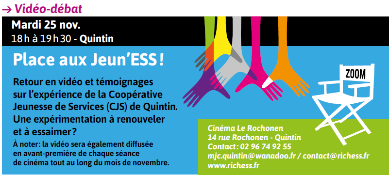 MJCQuintin's tweet photo. Rdv mardi prochain http://t.co/VnGEjciQnt