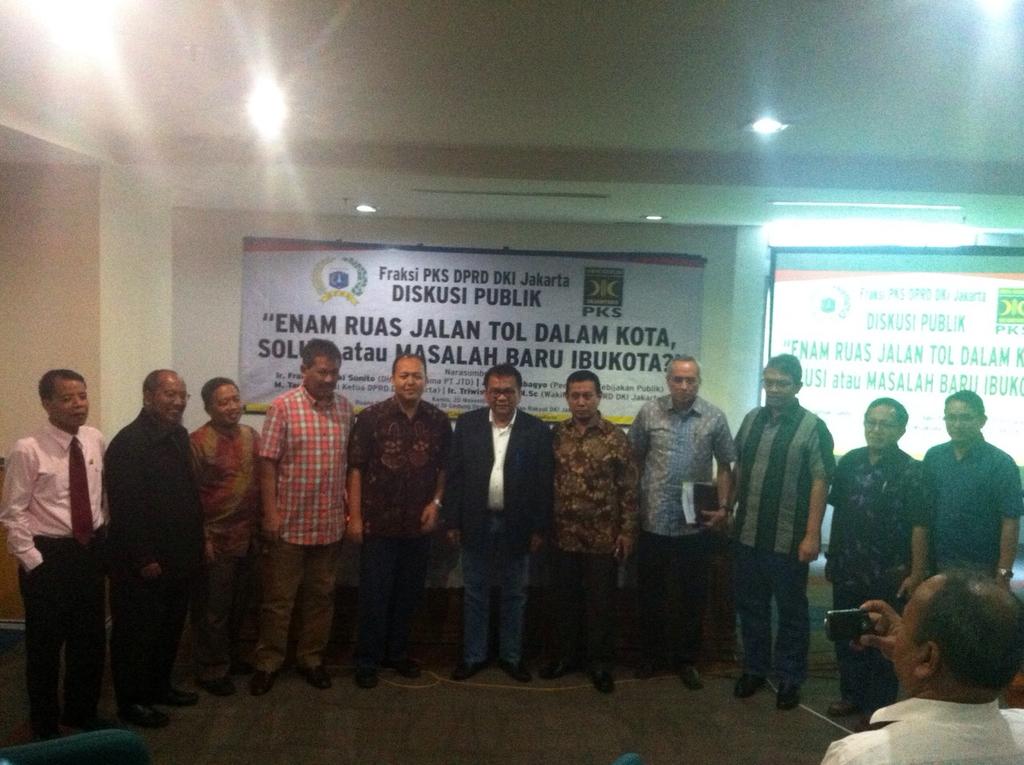 FPKS DPRD DKI Jakarta"Enam Ruas Jalan Tol Dalam Kota, Solusi atau Masalah Baru Ibukota?"