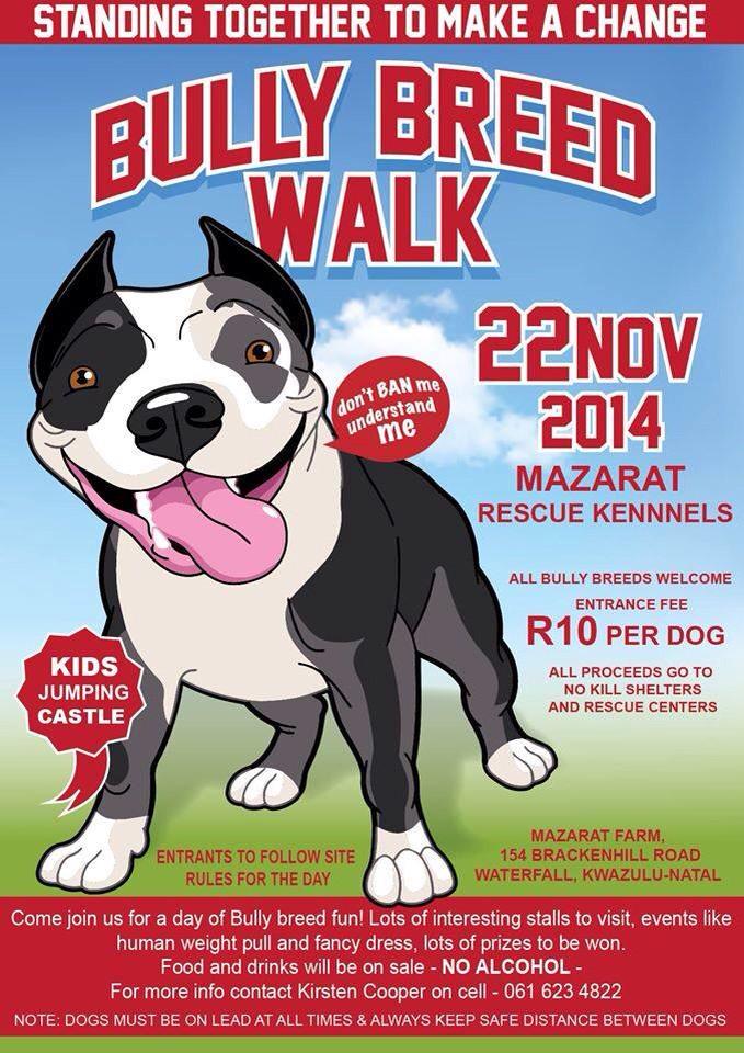 KiddieRide_Hire's tweet photo. We will be at the BullyBreedWalk this sat at #MazaratKennels in Waterfall. Come support this wonderful cause! 🐶 http://t.co/cqwwvTV6k6