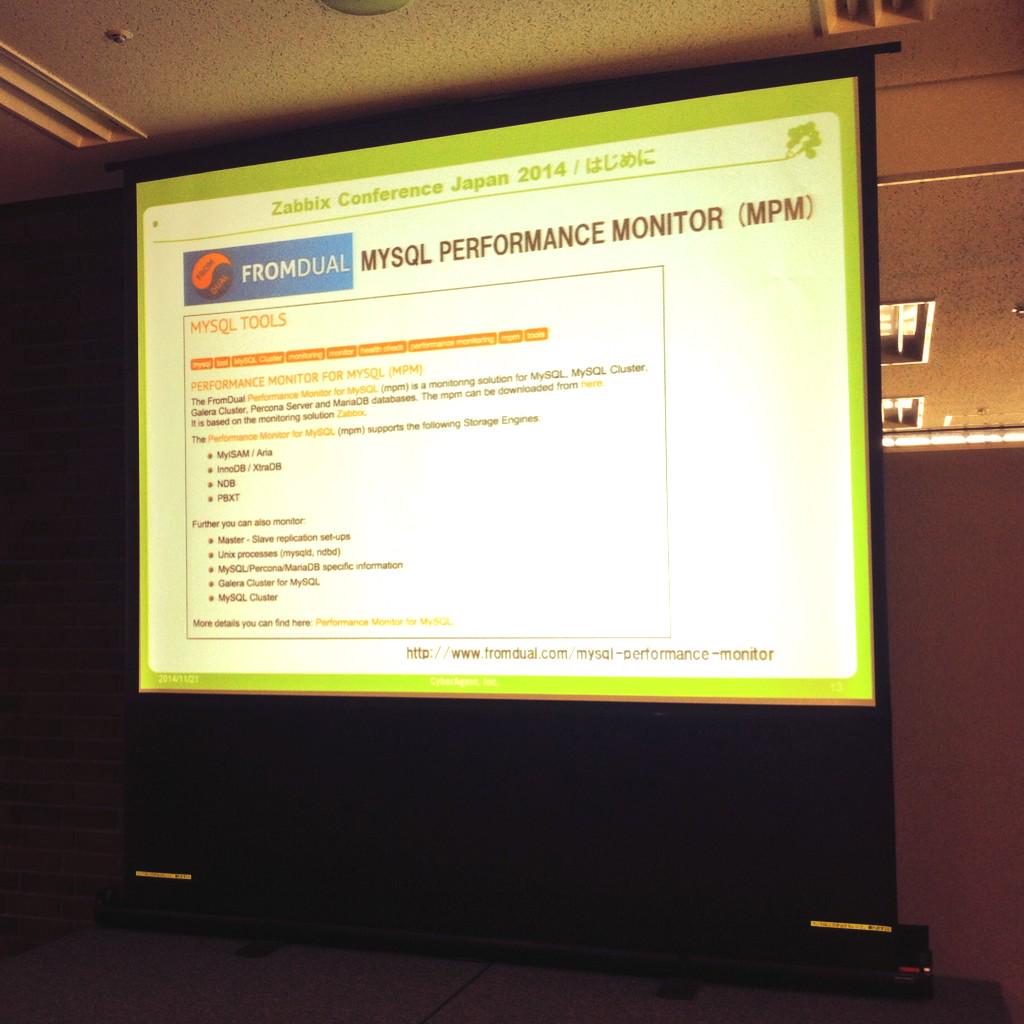 avladishev's tweet image. @fromdual Your Zabbix templates for monitoring MySQL internal stats are quite well known in Japan.