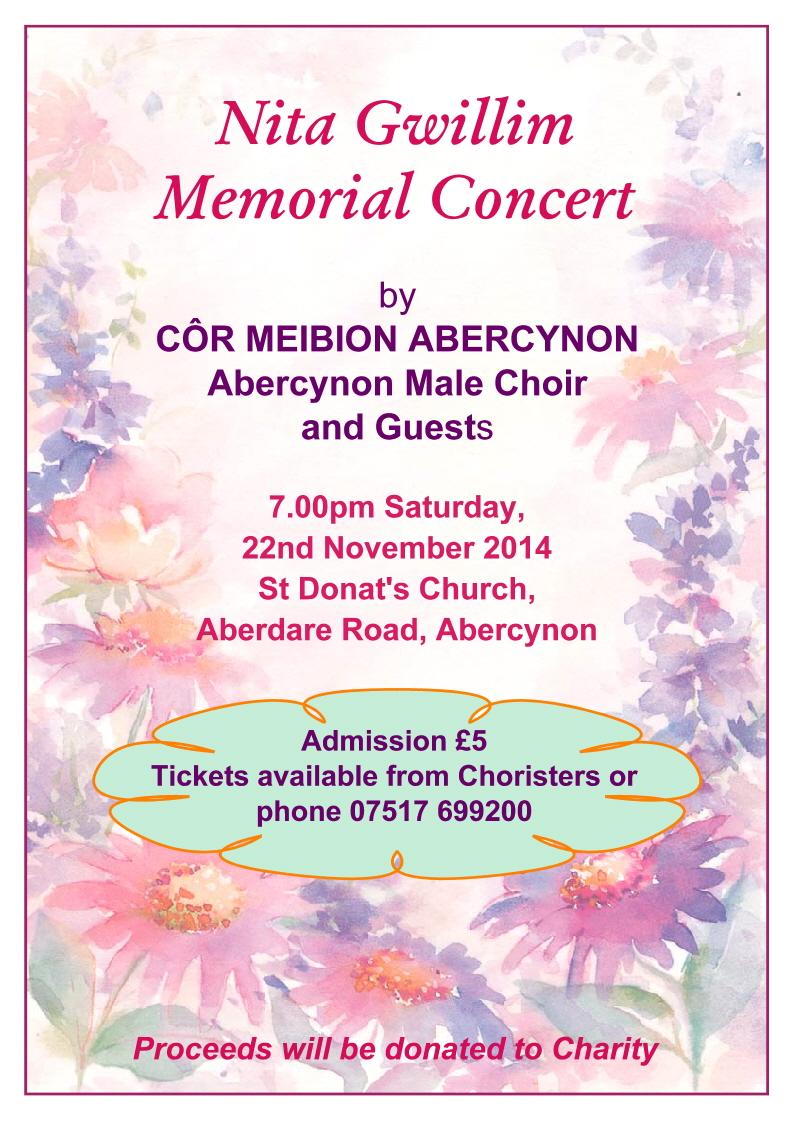 #Abercynonmalechoir has updated website with new #events etc. #Memorial concert this Saturday ... see poster