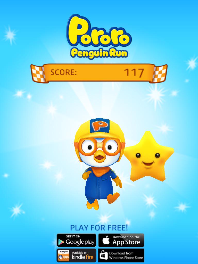 I just scored 117 in Pororo Penguin Run. Beat that! bit.ly/pororogame #Pororo #Penguin bit.ly/pororogame