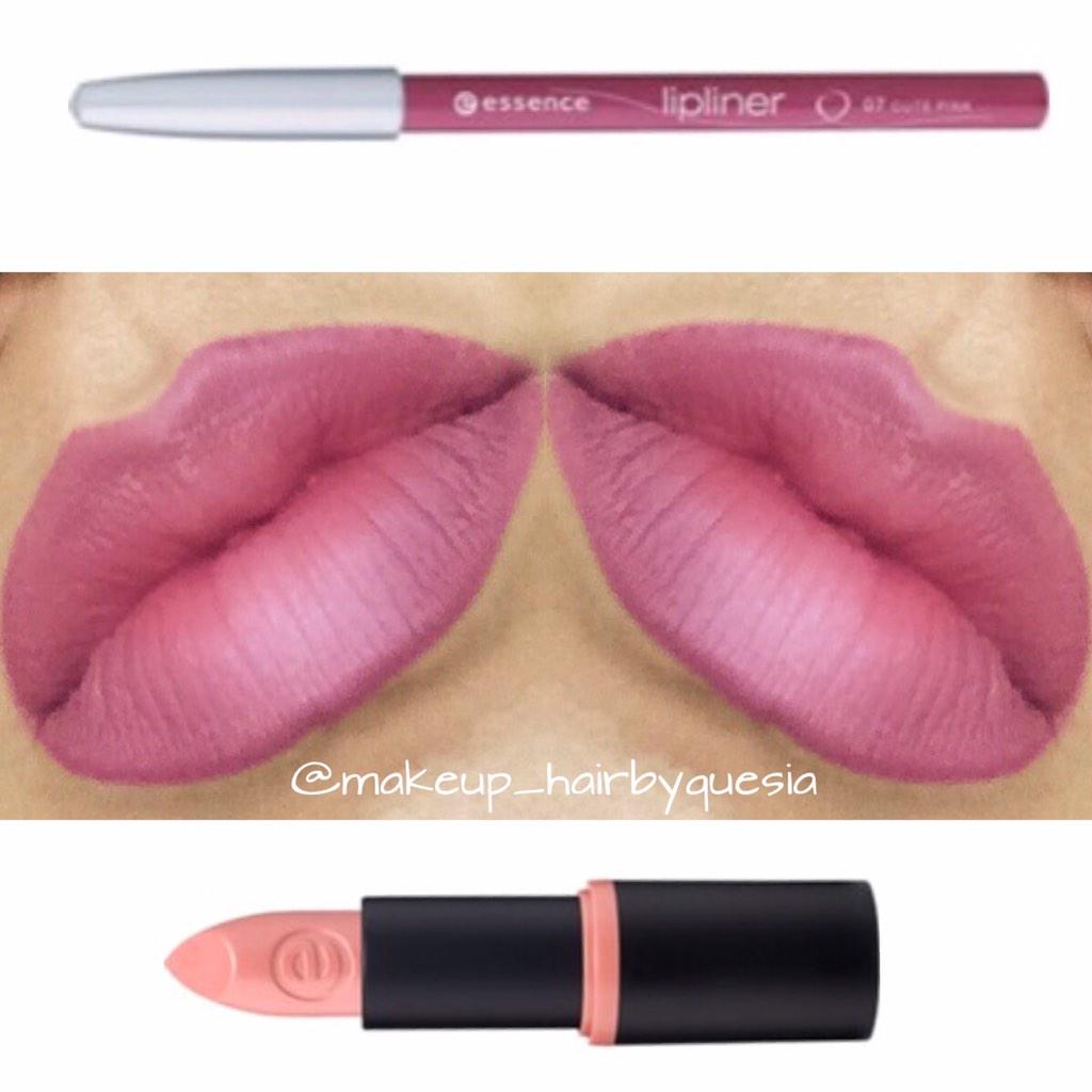 QuessiaSalazar's tweet image. Today's lips 💋💕 @essence_US #11nudelove #lipstick &amp;amp; #cutepink #liner 💕💁