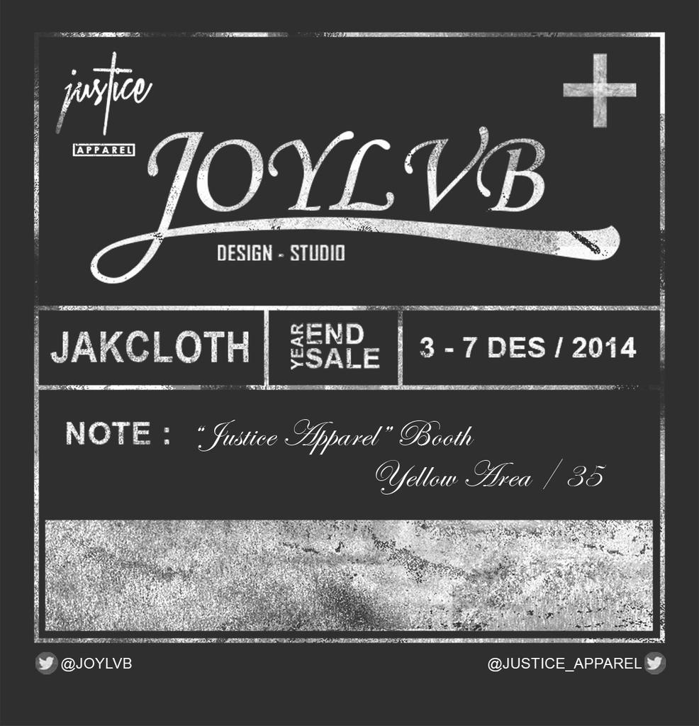 Joylabnya Mau Main Ke Jakcloth dulu ah Year End ini Bareng <a href="/JUSTICE_APPAREL/">JUSTICE APPAREL</a>  :p