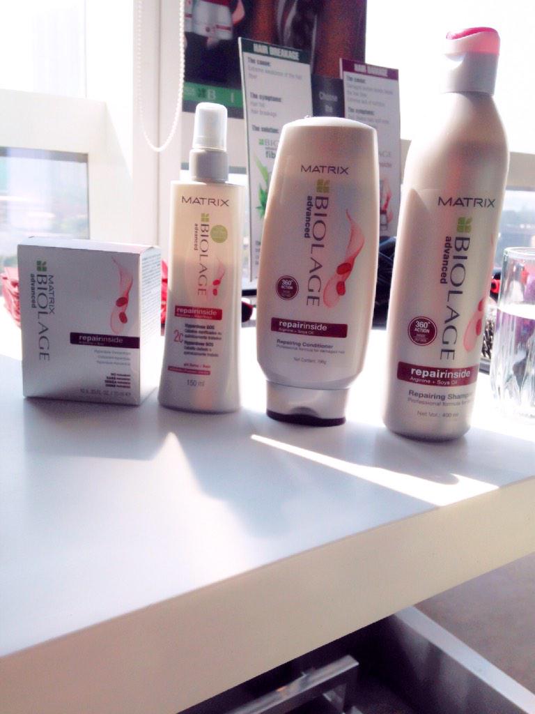 heshachimah's tweet photo. Trying out the @MatrixHairIndia Biolage #RepairInside range for the first time. #StayTuned for all the updates. http://t.co/7cnY9DFsTn