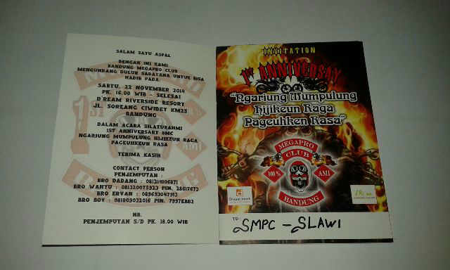 SMPC_Slawi's tweet photo. Info:Monggo yg mau berangkat anniv.@megaprobandung segera laporan ke Humas SMPC &amp; mempersiapkan diri dari sekarang http://t.co/nYjn1bcKYZ