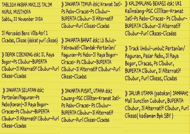 Traffic utk malam minggu Cicadas-cikeas