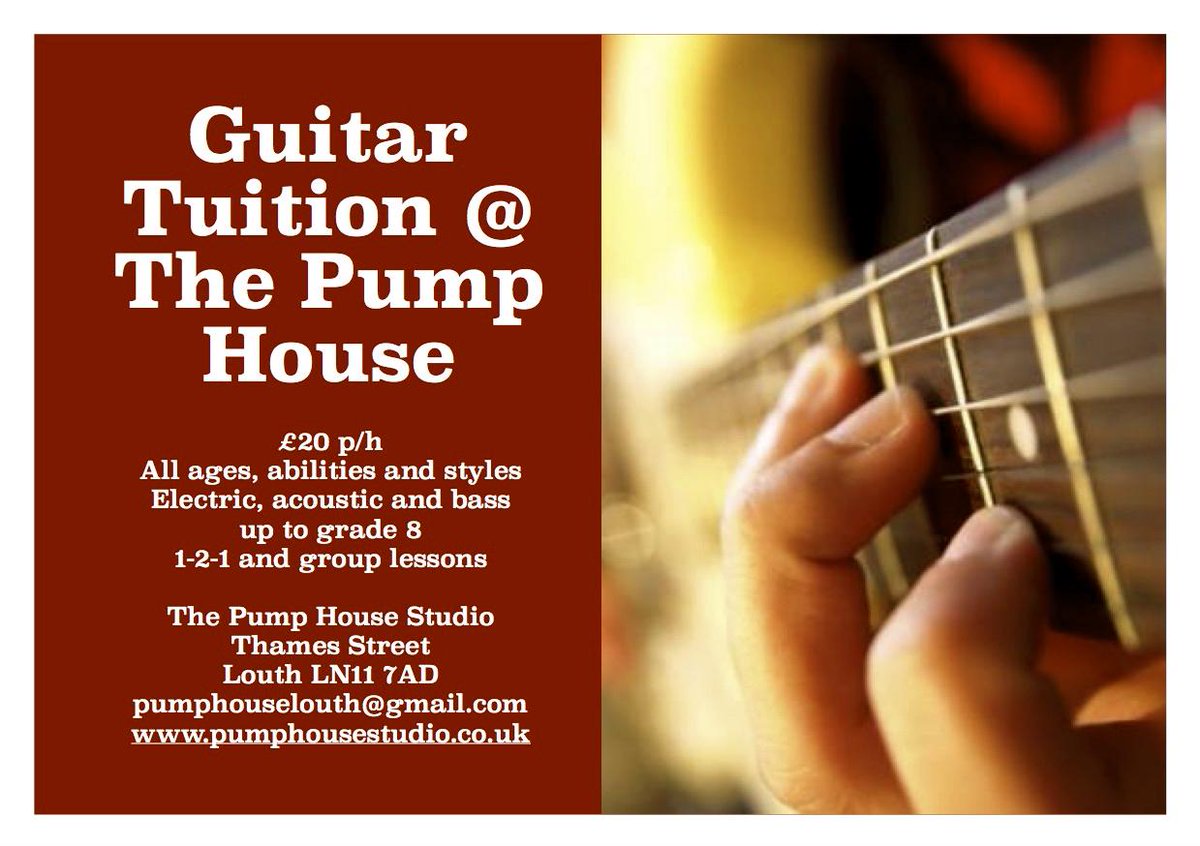 pumphouselouth's tweet photo. Guitar lessons now available at The Pump House - All styles and abilities catered for! http://t.co/SKibf8gFrD