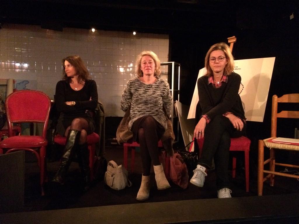 Conférence bloggers @ParisdesFemmes 2015 @theatremathurin : 3 des 9 auteures. Représentations les 9/19/11 janvier