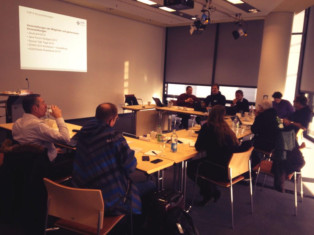 andre_sept's tweet image. @iJUGeV member meeting in Nuremberg. room Krakow #DOAG2014 #javausergroups