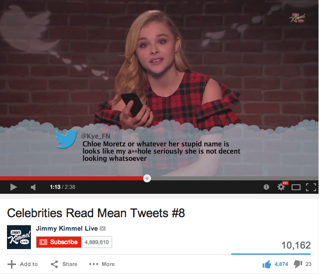 Kye_FN's tweet photo. could fit a fucking 50 cent piece between that gap you slag @ChloeGMoretz http://t.co/RUl0CfV6zj