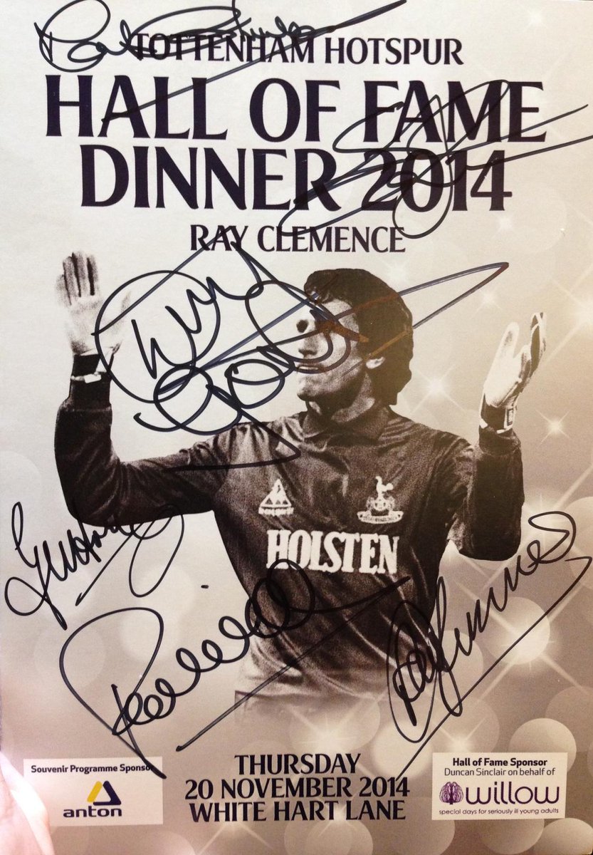 SpursOfficial's tweet photo. RT this &amp; follow @SpursOfficial for a chance to win a signed souvenir programme from @RayClem1's Hall of Fame dinner. http://t.co/U2z2L5GtS5