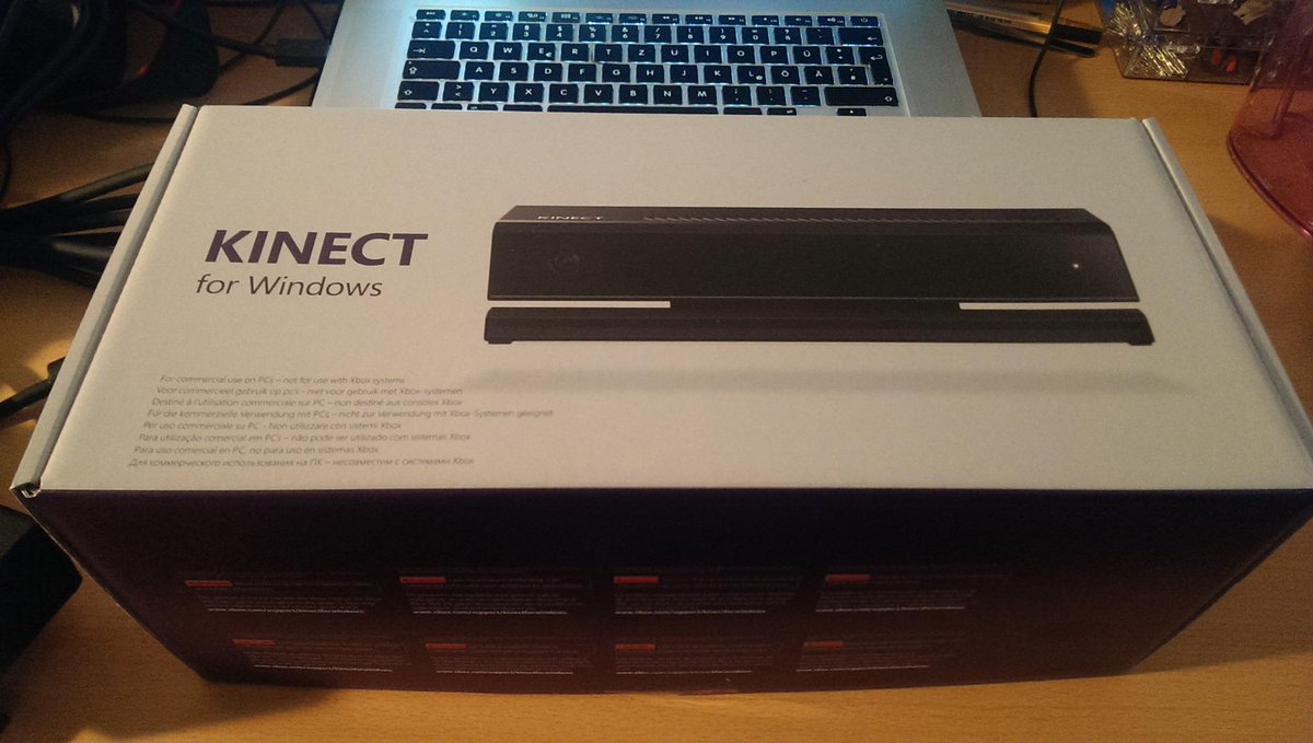 DatanoiseTV's tweet image. Our prize from the #MediaHackDay just arrived! Time to play with it on the weekend!#kinect #kinectsdk #KinectWindows