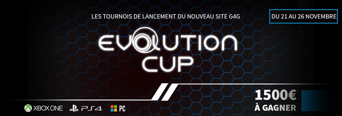 CrashliusCloy69's tweet image. Le nouveau #Glory4Gamers est en ligne! Pour cette ouverture G4G met en jeu 1500€ lors de #EvolutionCUP GL&amp;amp;HF !!
