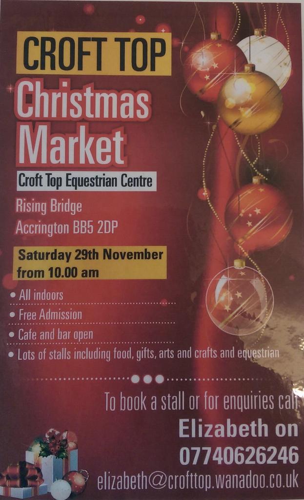 CroftTopEquestr's tweet photo. #ChristmasMarket coming 2 croft top! Something for everyone! http://t.co/vNOjVZUVYH