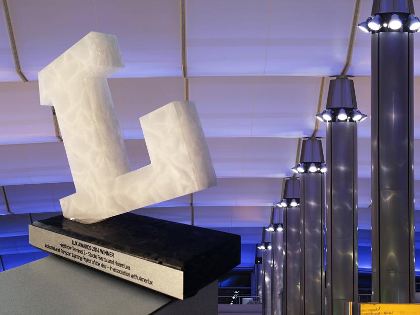 We have won a lighting Lux award for Heathrow T2!! Congrats also to <a href="/HeathrowAirport/">Heathrow Airport</a> <a href="/AHRglobal/">AHR</a> #luxawards