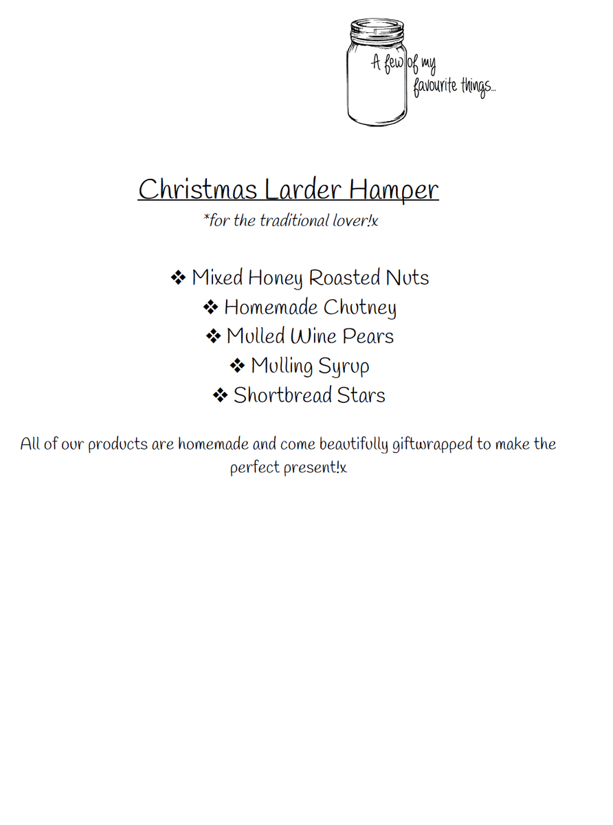 FTKitchen's tweet image. Christmas Hampers! #delicious #homemade #perfectpresent