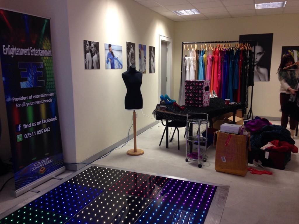 dcsdbusiness's tweet photo. Set up of #FashionBank in old #UlsterBank building WaterlooPlace. Drop In today & tomorrow 11am to 5pm #FashionFest http://t.co/wZR6pZYIkL