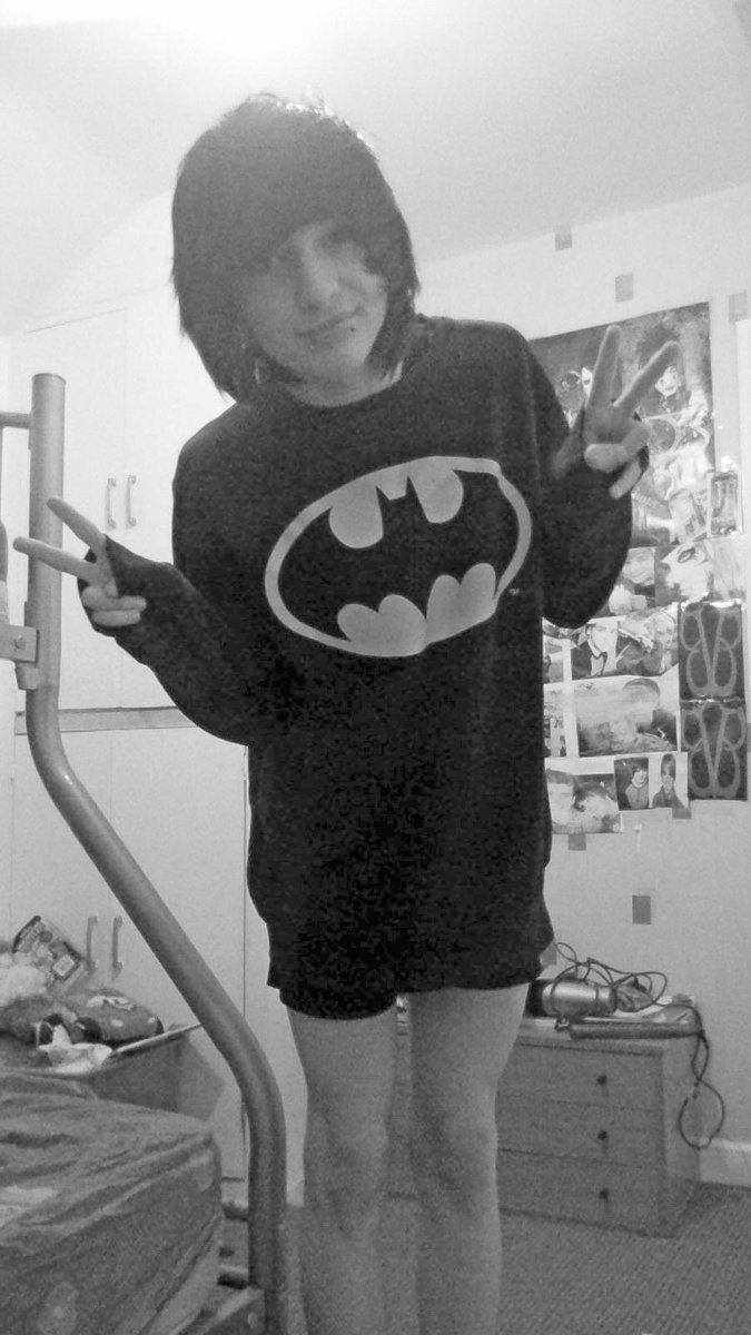 JoshRainboworca's tweet photo. im the gay batman *hides under bed * am I cute yet http://t.co/qTAPcfOjSD