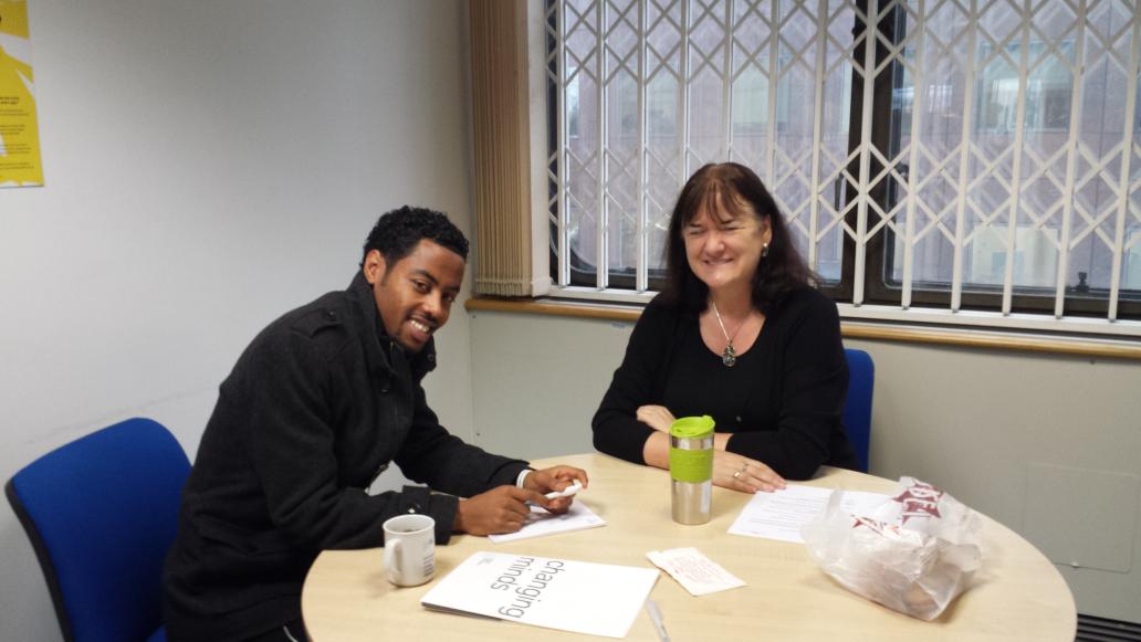 _MyLifeMyFuture's tweet photo. #TakeoverDay has kicked off with @Jenny_Edwards @MHF_tweets meeting with Ash to hear about the journey to a CEO http://t.co/i1Wk0DMYDm