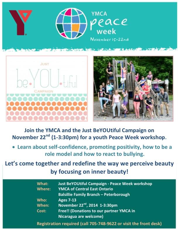 YMCA_of_Ptbo's tweet image. #FREE @BeyoutifulCMPN workshop tomorrow - hosted by campaign founder @NikiAlldayx &amp;amp; @struttcentral's @christinabbott1