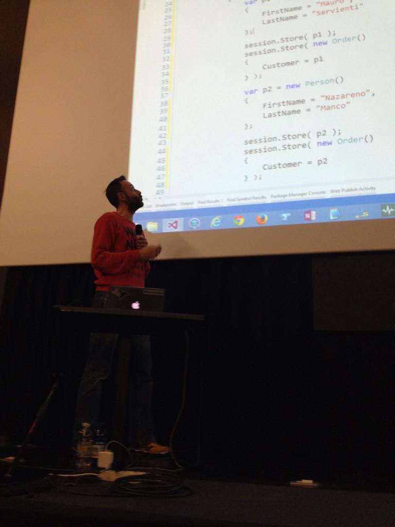 drigani's tweet image. @mauroservienti: &quot;introduction to #RavenDB&quot; #nosqlday /cc @mvlabsit @PUGFriuli