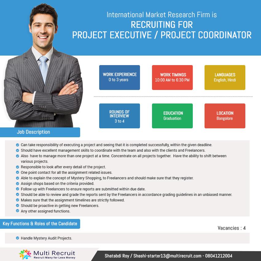 MultiRecruit's tweet image. #MarketResearch #Hiring #ProjectExecutive  #Contact: Shatabdi Roy/Shashi-starter13@multirecruit.com-08041212004.
