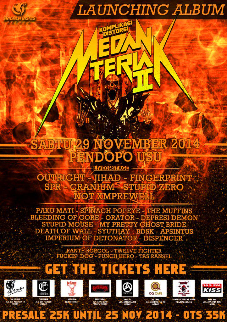 Ayo teman kita ramaikan #medanteriak2014 <a href="/outright_hc/">OUTRIGHT HARDCORE</a>  @JIHADeathmetal <a href="/fingerprinthc/">FINGERPRINT</a> @NOT_XMPREWELL <a href="/CraniumTilldie/">Cranium|Death Metal</a>