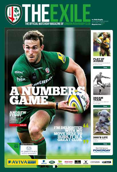 alanmanicom's tweet photo. Today's London Irish v Bath matchday programme. Coverage here http://t.co/MmjKlTUE7N #lirfc http://t.co/u0Ajf9l7Pt