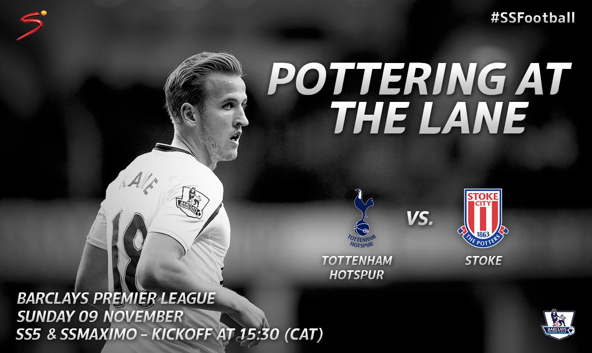 Spurs can climb up the table ahead of Liverpool and Man Utd with a win v Stoke at White Hart Lane today #SSFootball