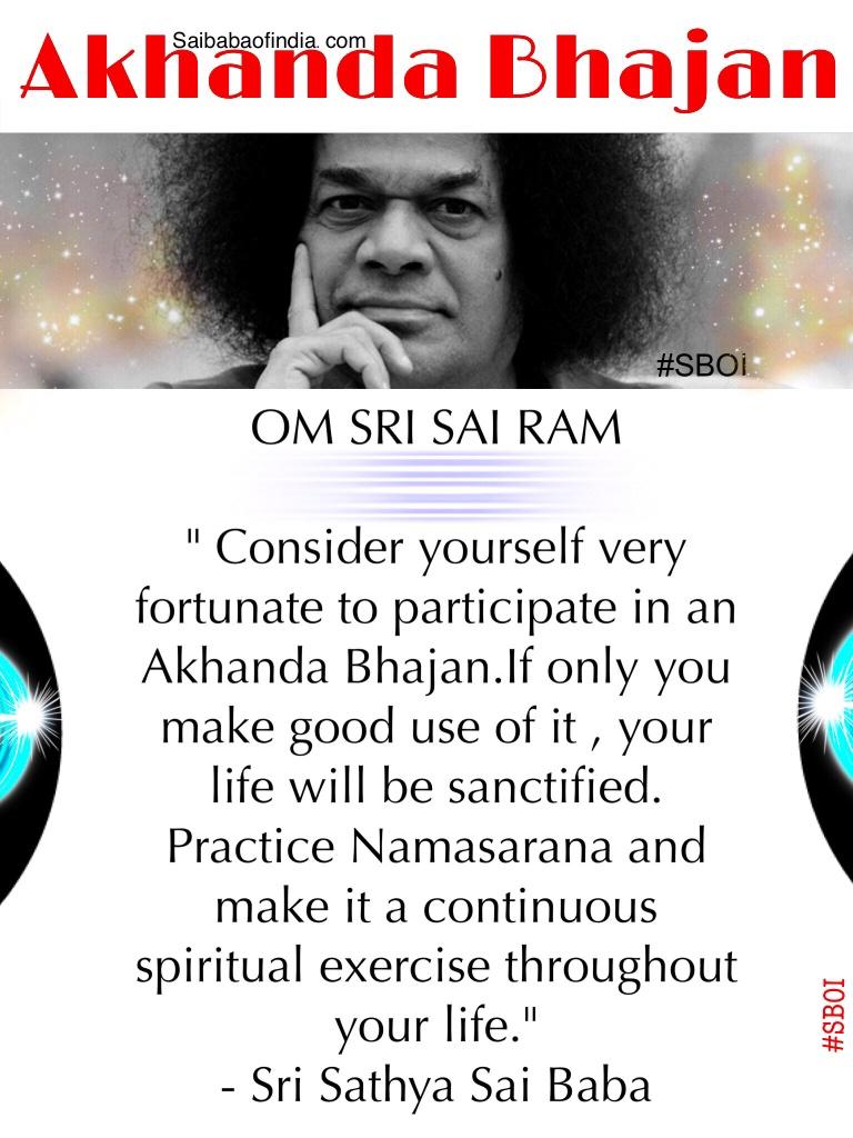 TheSathyaSai's tweet photo. Consider yourself v fortunate to participate in an #AkhandaBhajan"- #SathyaSai 

#SBOI #SaiBaba #OSR #GAB2014 #SaiRam http://t.co/EIfsCygJyG