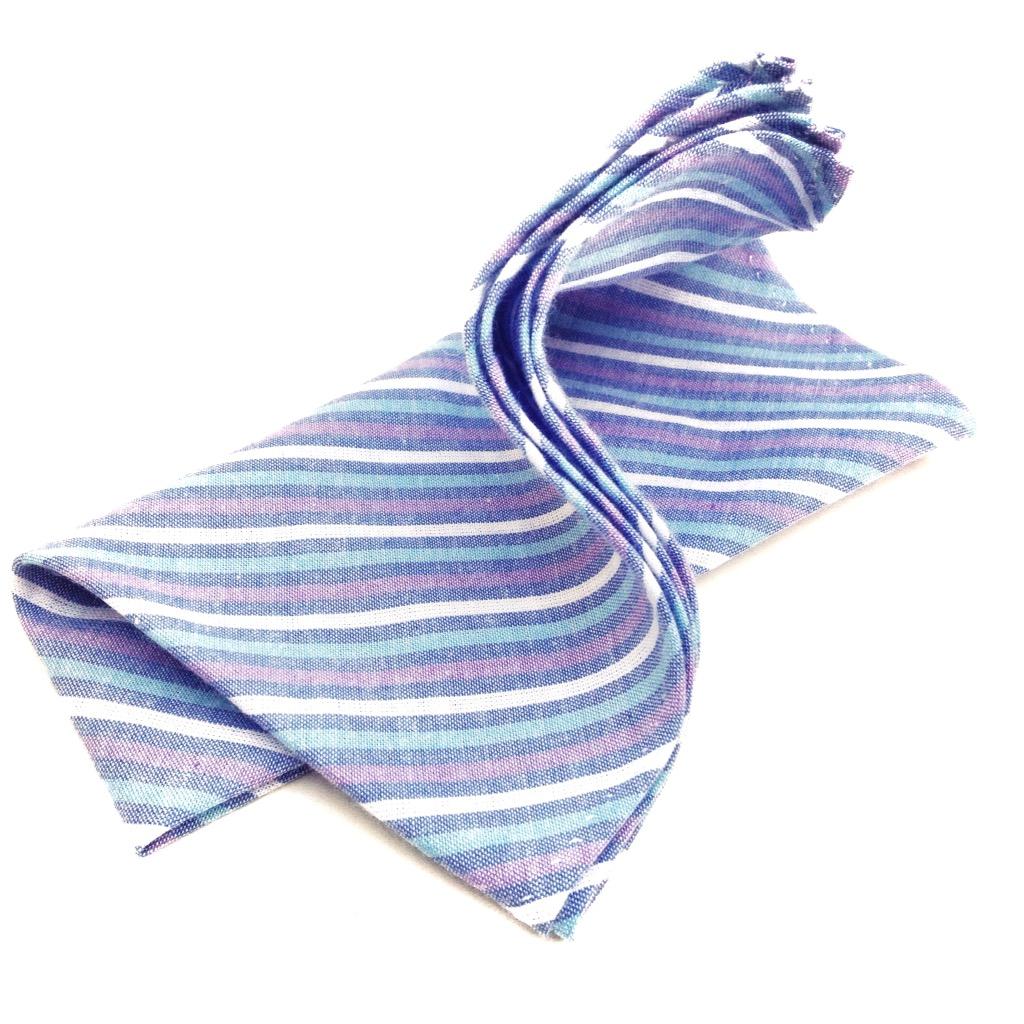 SWERVEstore's tweet image. Handmade in pure Fairtrade organic cotton - our PASTEL STRIPE pocket square - get it at swervestore.com