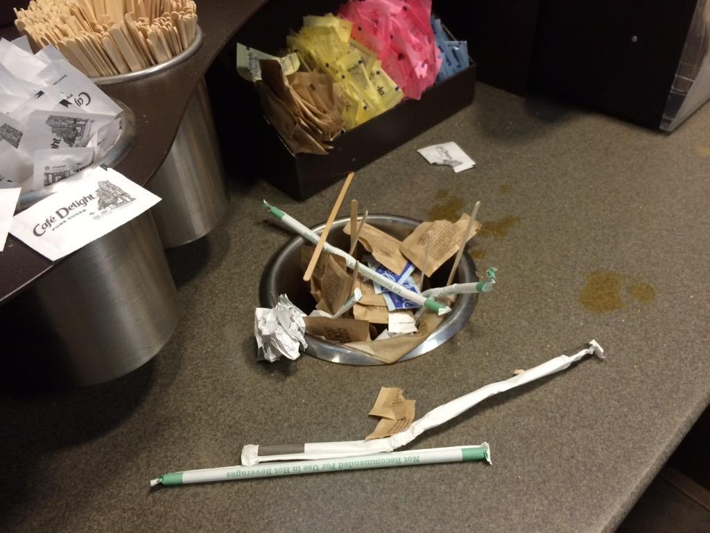 ...all the Starbucks patrons will look up and shout, "Save us!" And I'll whisper, "No."