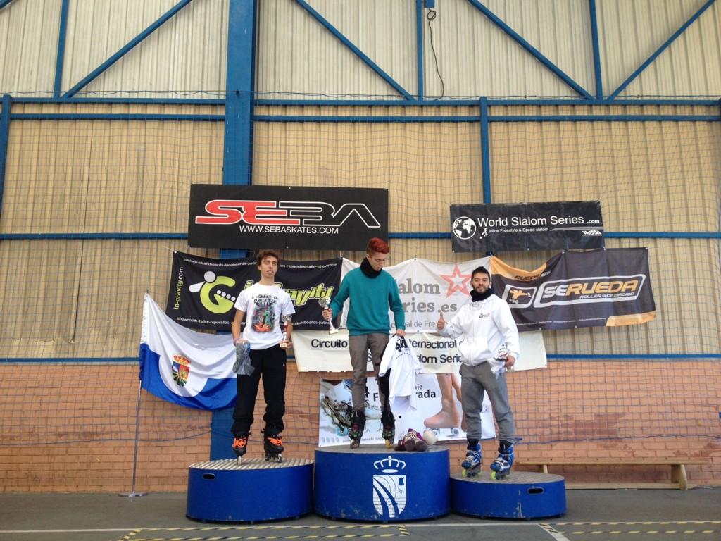 Podio slides masculino 1Pablo 2Enrique 3Brais #IBattleFuenlabrada <a href="/wsseries/">World Slalom Series</a> <a href="/cpafuenlabrada/">Patinaje Fuenlabrada</a>