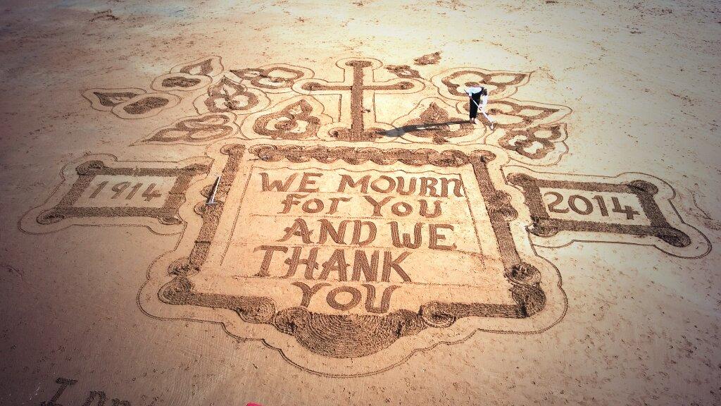 wearesouthdevon's tweet image. Sandman at Torre Abbey today #RemembranceSunday @Torbay_Hour @Devon_Hour
