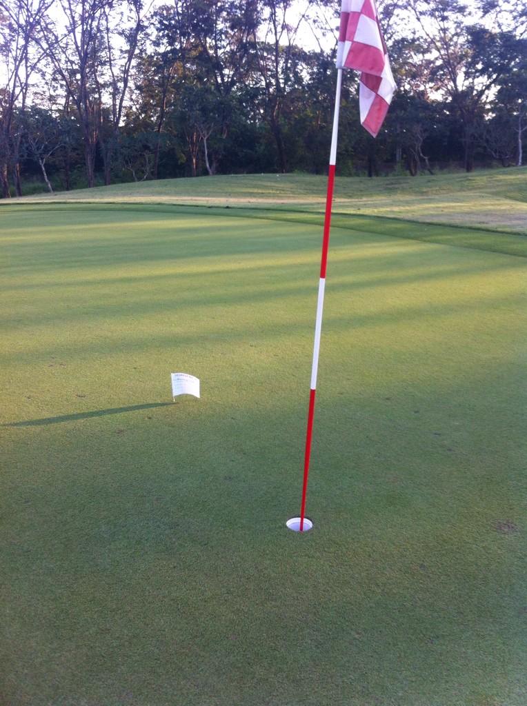 SHBSport's tweet photo. Some excellent results from SHB Invitational Golf : Tanya wins close pin with this shot on hole 12 http://t.co/m6RXyel99d