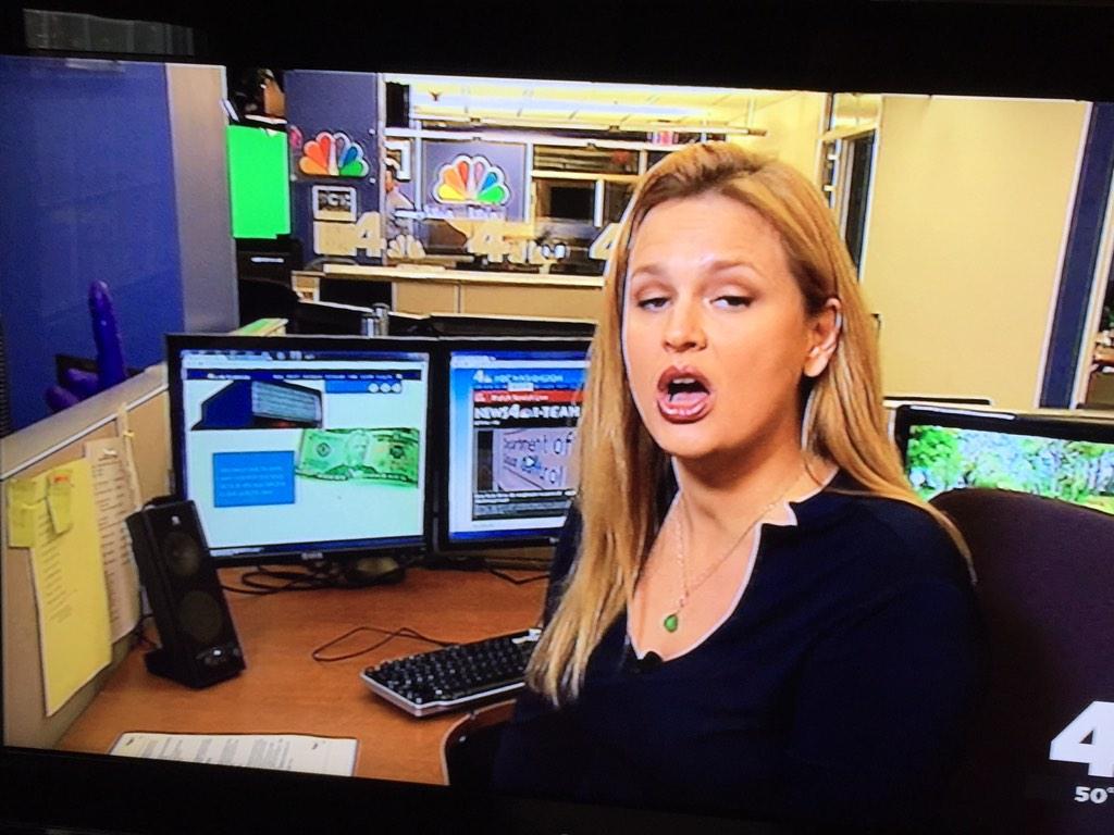 Not_dELImited's tweet photo. Is she delivering a news story or getting ready to use a "massage" device? Next on @nbcwashington #bluetoy #sextoy http://t.co/RQaZ13JKOg