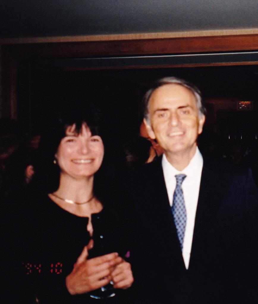 Beaming cosmic Happy Birthday greetings to my colleague& friend Carl Sagan. Miss you, Carl. Here we are at his 60th 