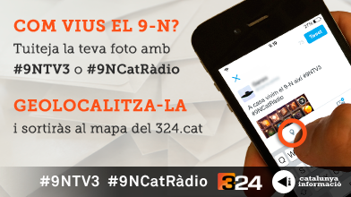 3CatInfo's tweet photo. Envia'ns els teus vídeos del #9N i podràs sortir al nostre especial #9NTV3 #9NCatRàdio http://t.co/aBWOctSfcn http://t.co/qyimFVx22f